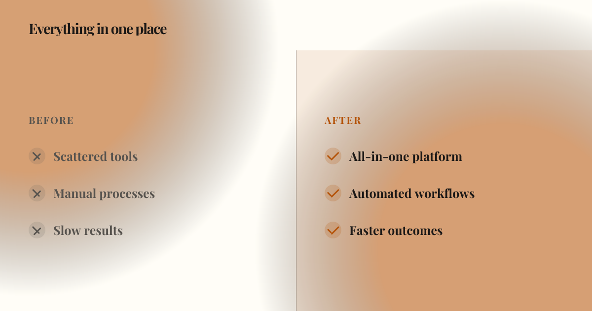 Before / after template in the Paper palette