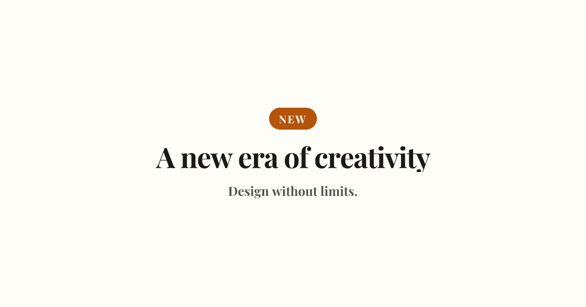 Bold gradient template in the Paper palette