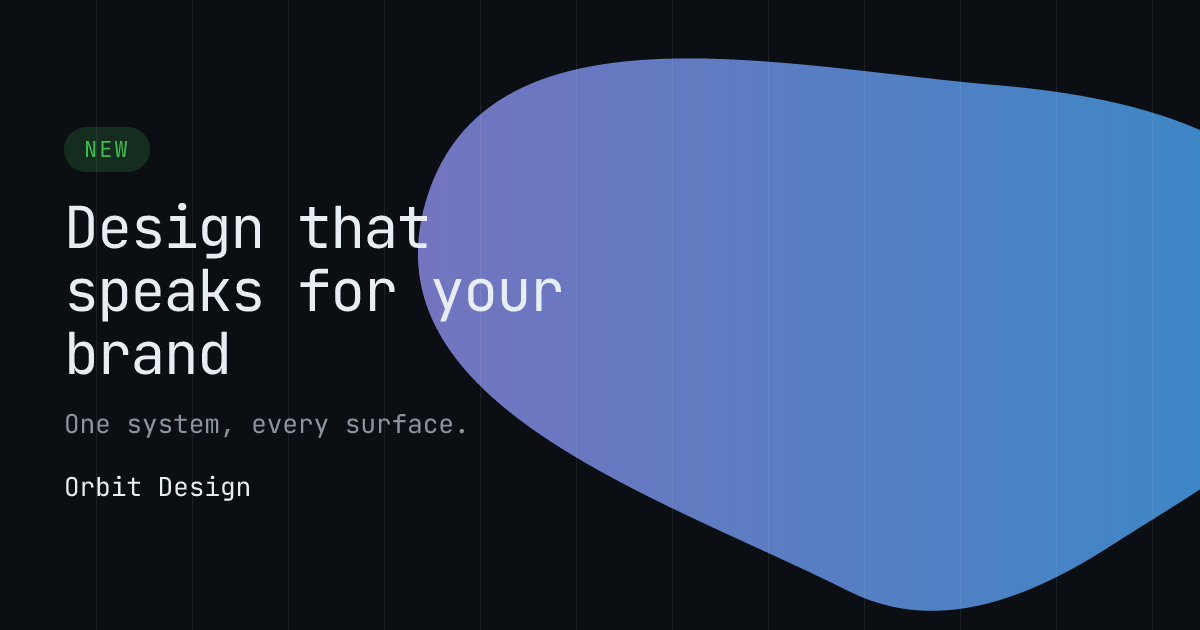 Brand bloom template in the Terminal palette