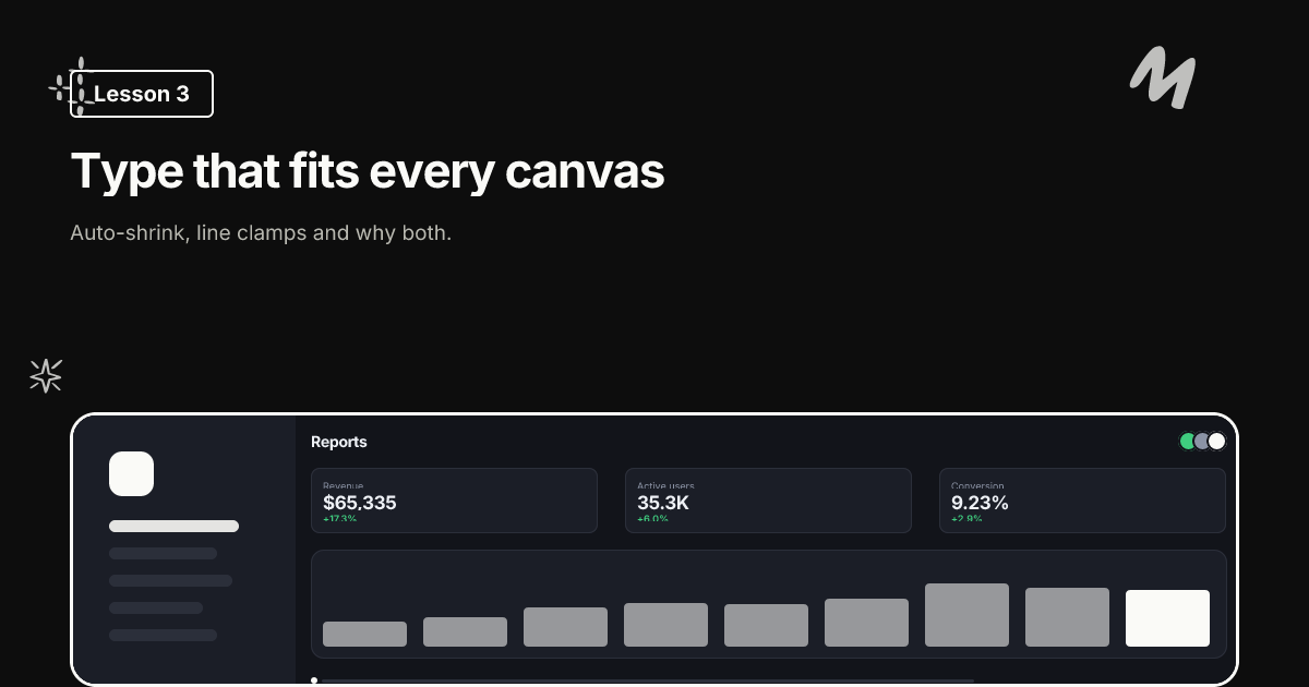 Course lesson template in the Chalk palette