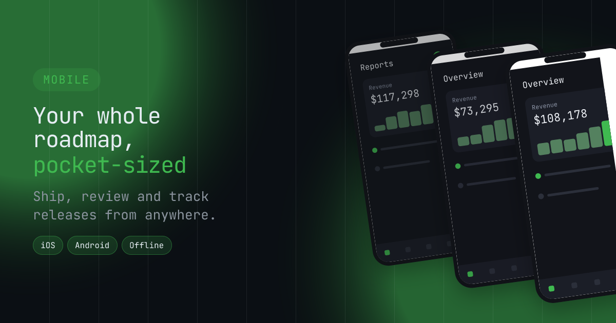 Handset row template in the Terminal palette