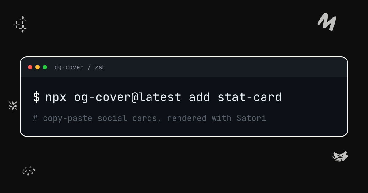 Install command template in the Chalk palette