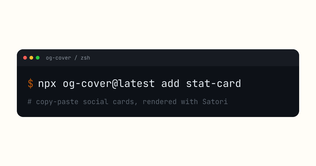 Install command template in the Paper palette