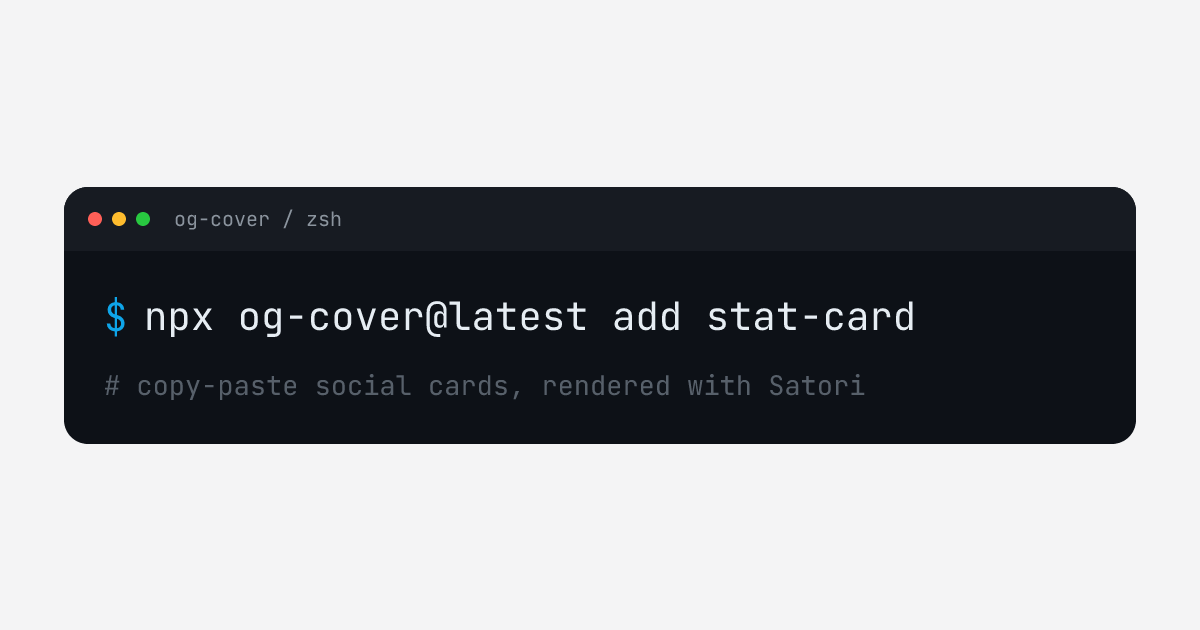 Install command template in the Studio palette