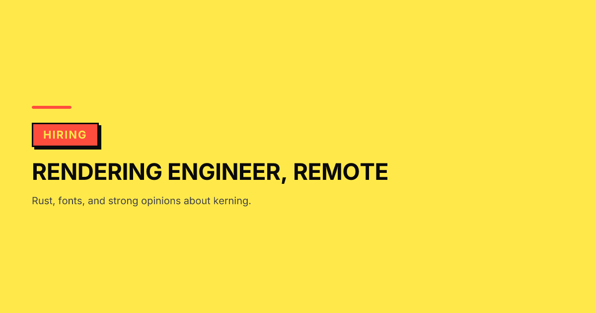 Job opening (Stack · Neubrutalism), an Open Graph image made with OG Cover