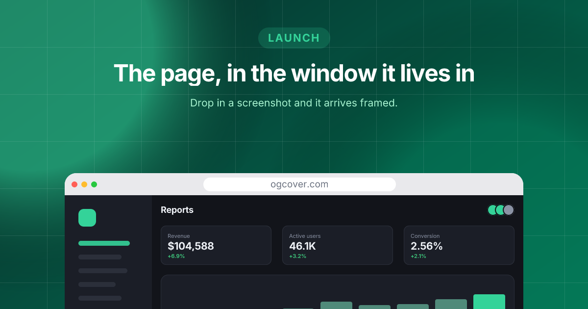 Landing page template in the Forest palette