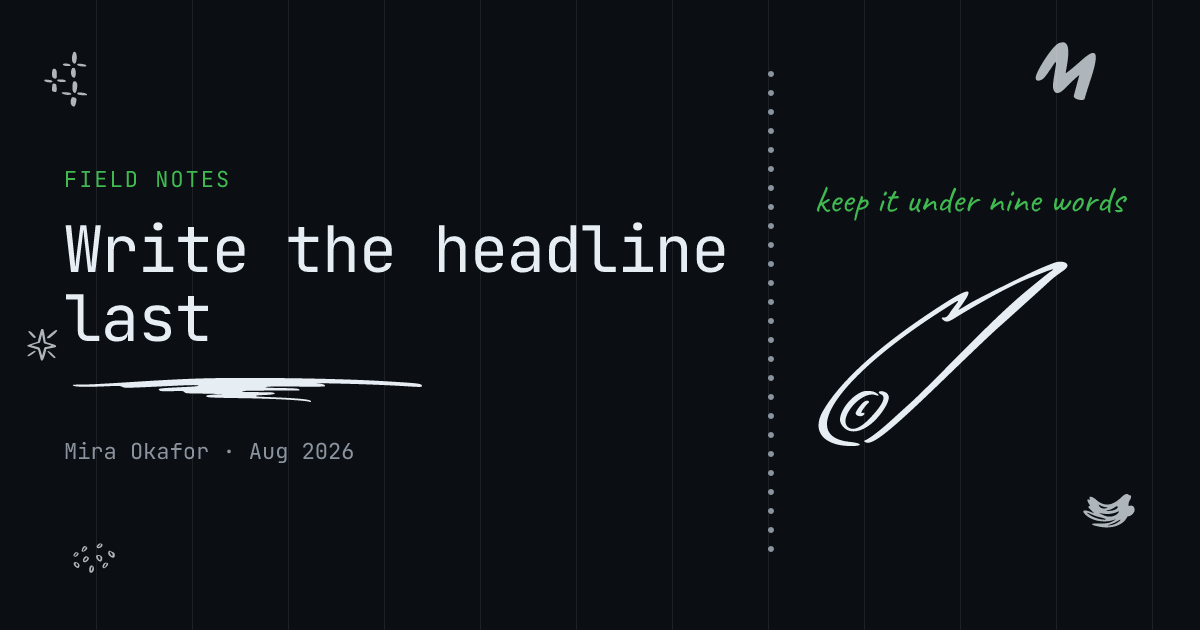 Margin aside template in the Terminal palette