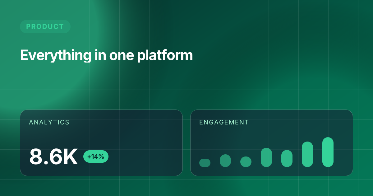 Metrics template in the Forest palette