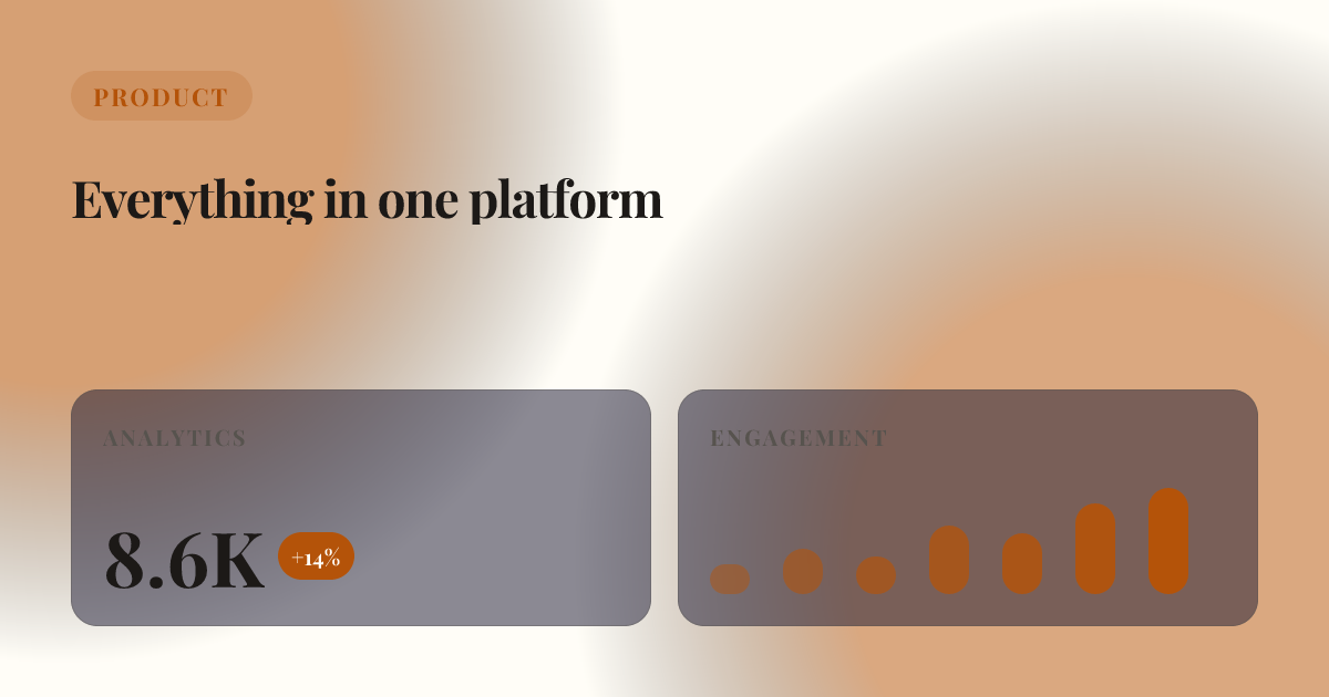 Metrics template in the Paper palette