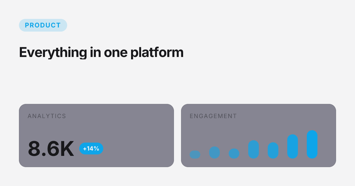 Metrics template in the Studio palette