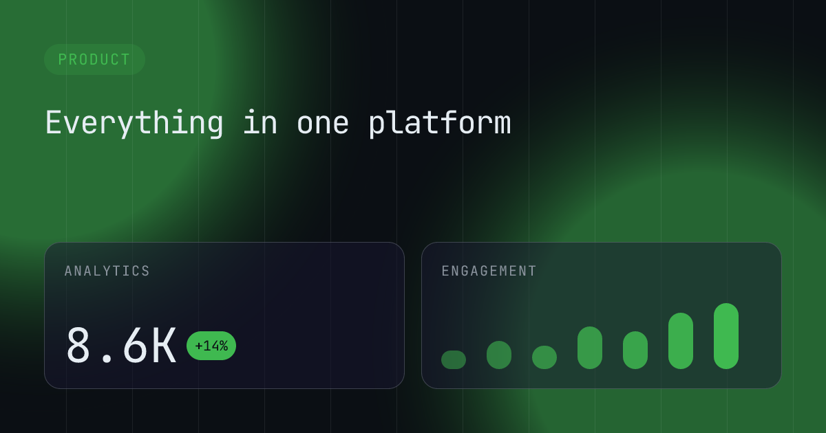 Metrics template in the Terminal palette