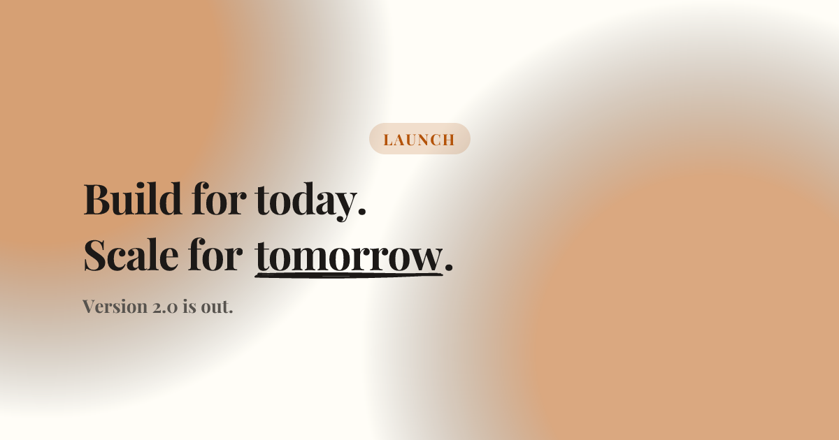 Product launch template in the Paper palette