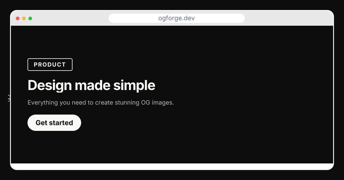 Product window template in the Chalk palette