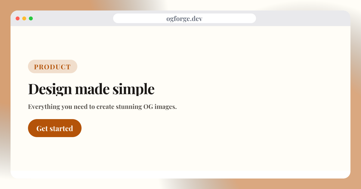 Product window template in the Paper palette