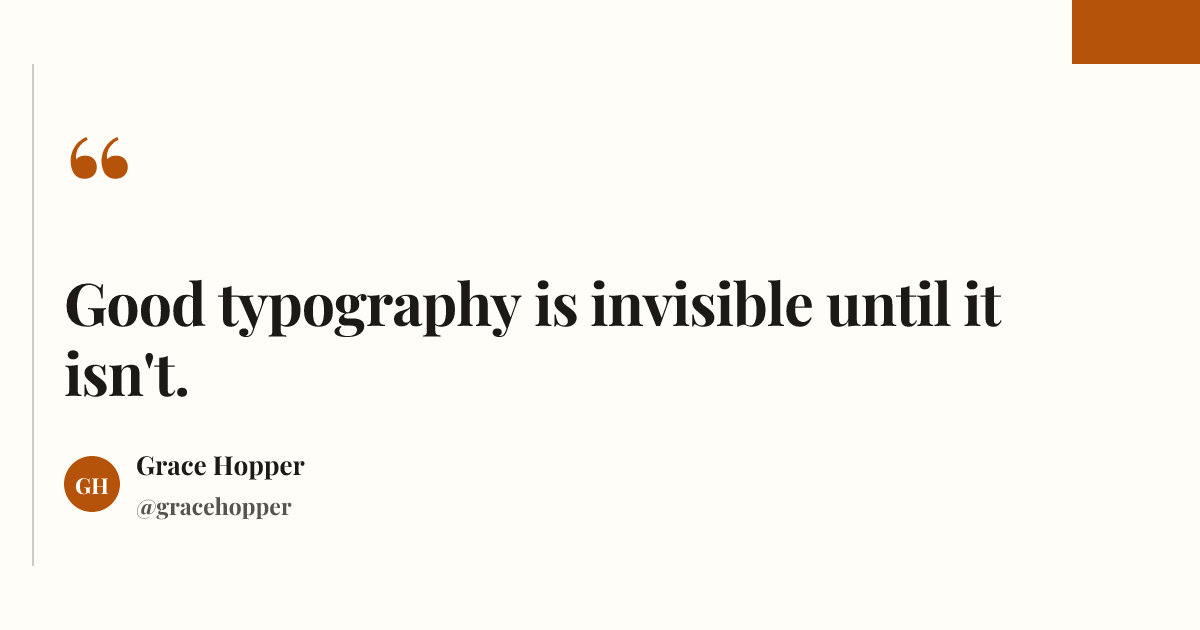 Pull quote template in the Paper palette