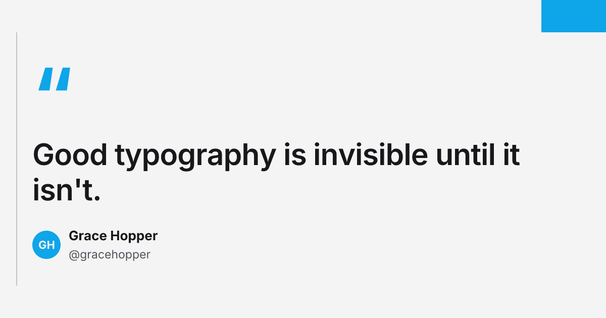Pull quote template in the Studio palette