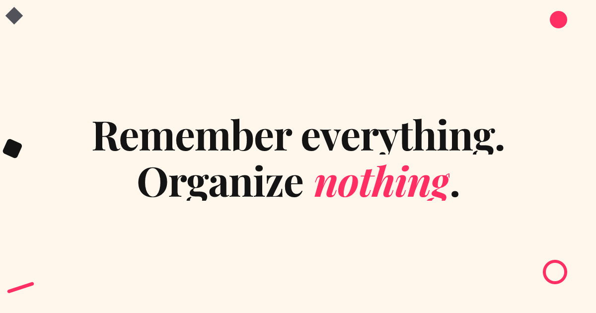 Quiet serif template in the Memphis palette
