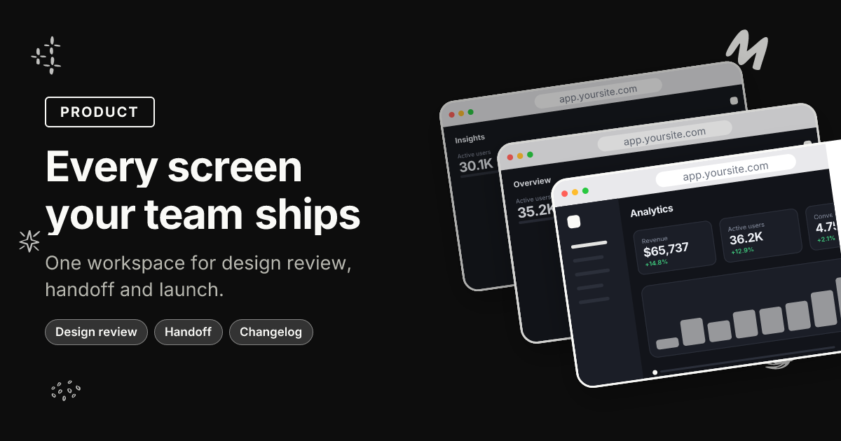 Screen deck template in the Chalk palette