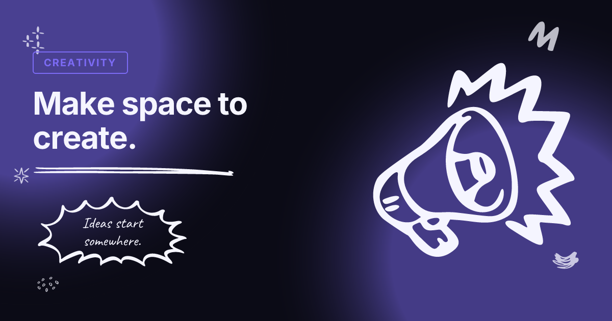Launch note template in the Midnight palette