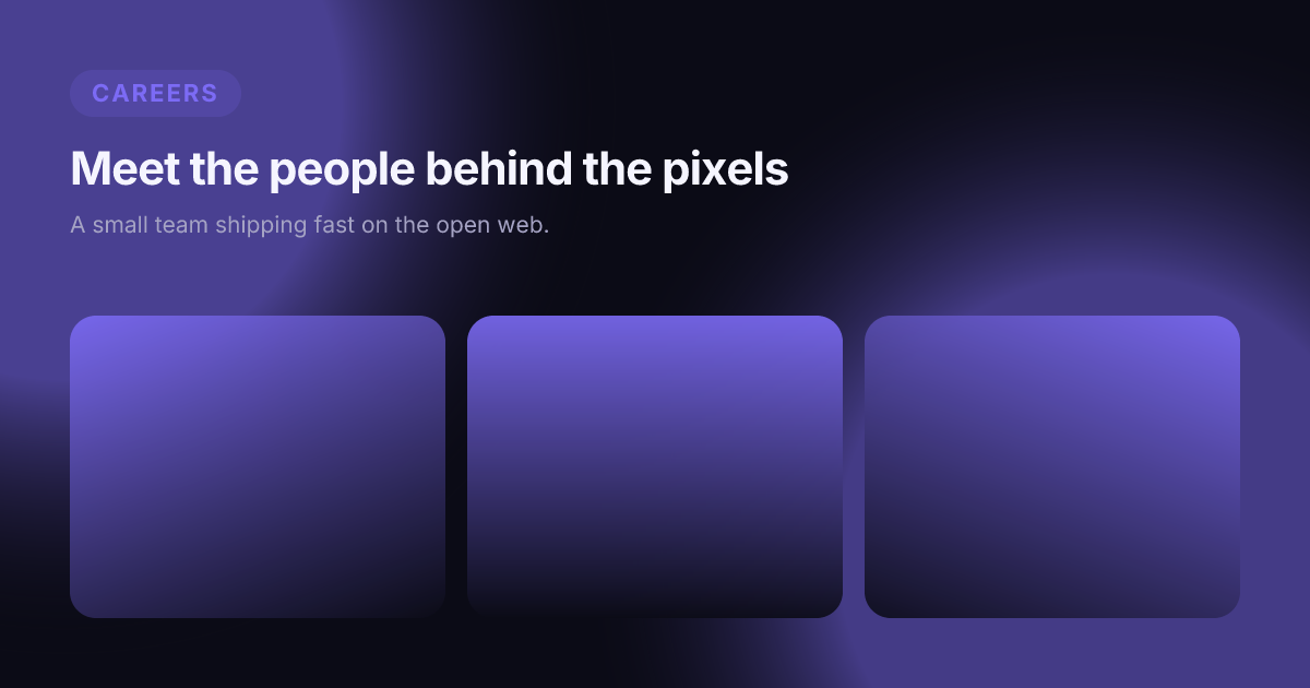 Team grid template in the Midnight palette