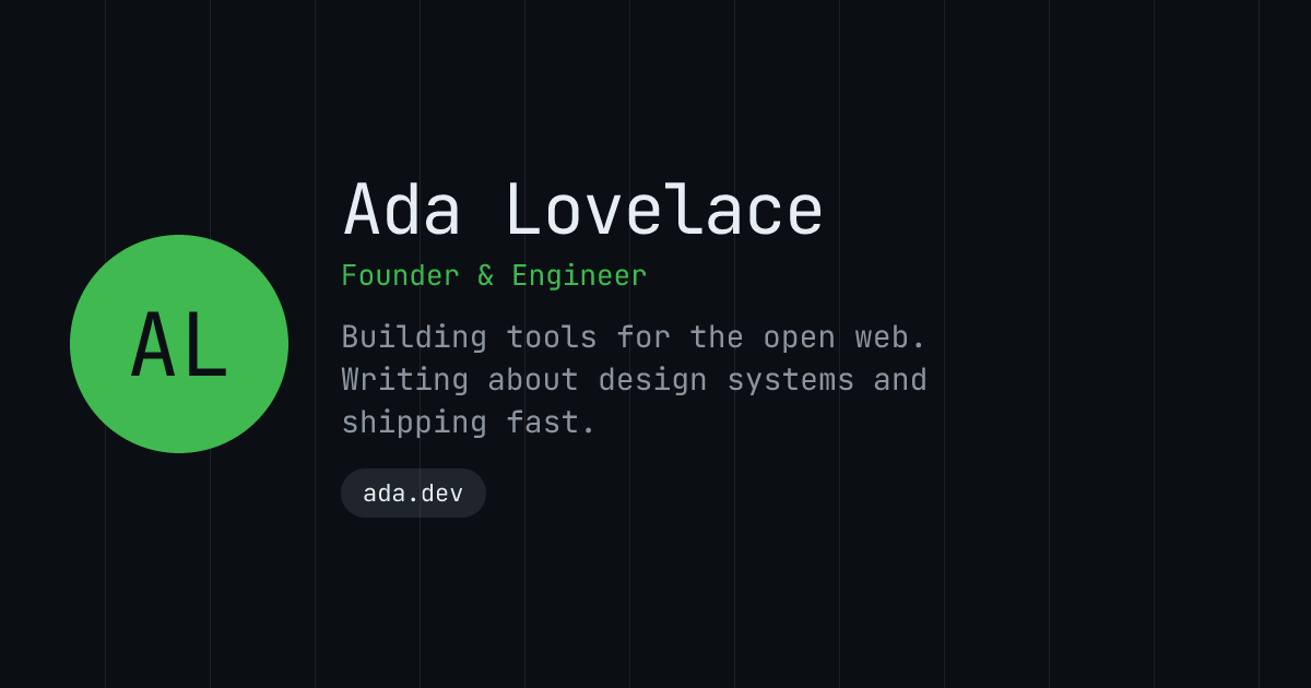 Team member template in the Terminal palette
