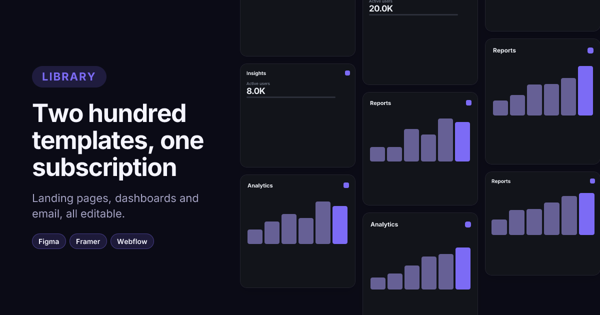Template wall template in the Midnight palette